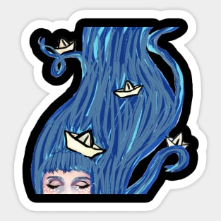 Woman Freed Sticker